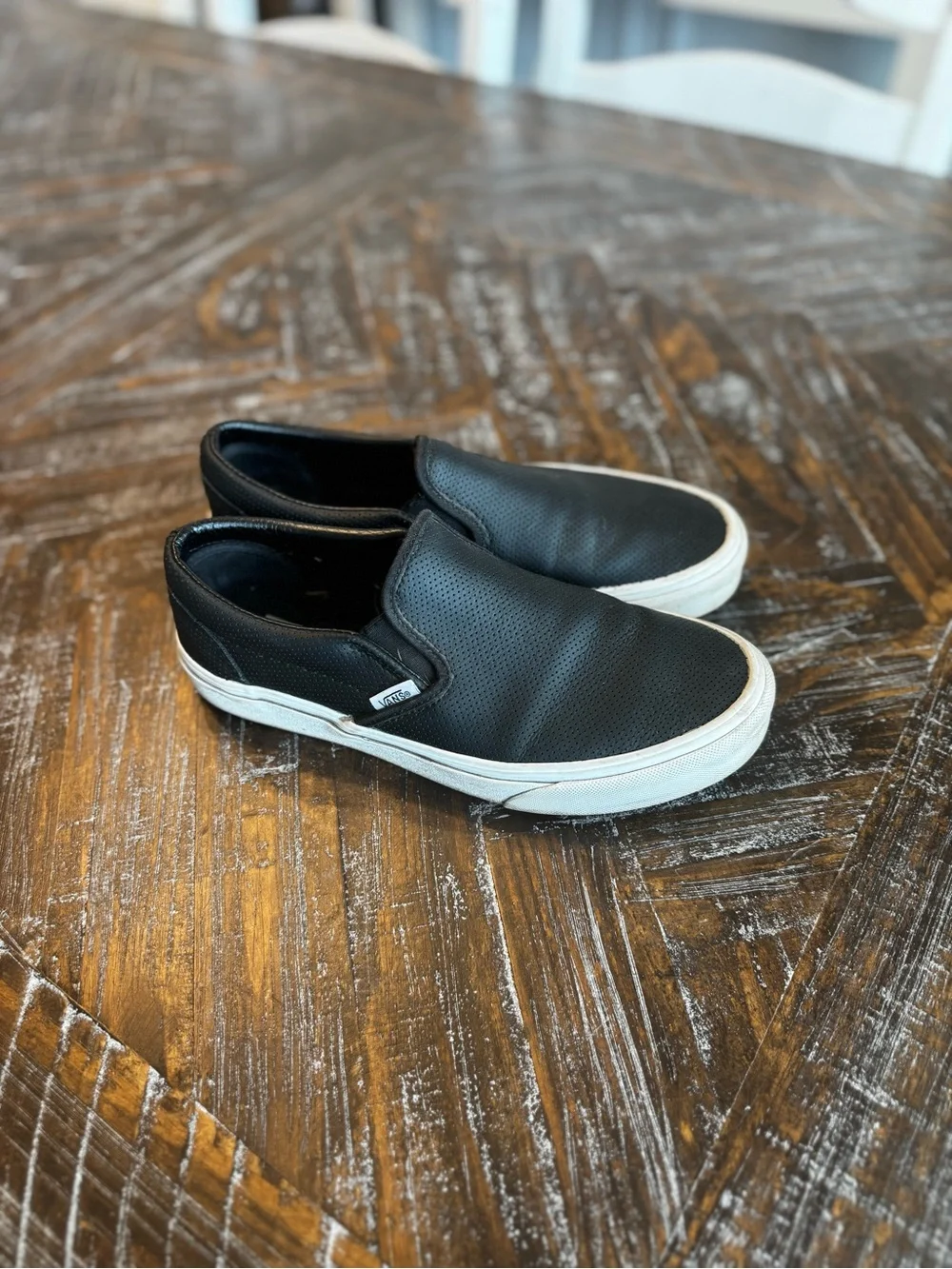 Vans Classic Slip-On Men’s Shoes in Black and White
